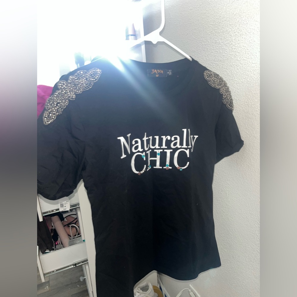 Black Naturally Chic Women's Top